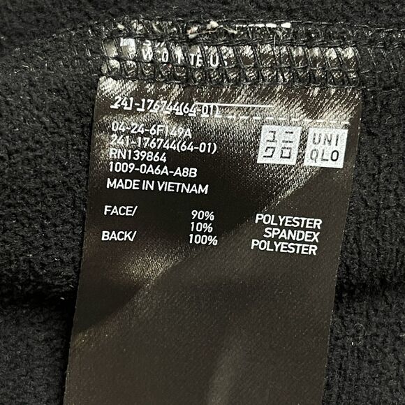 Uniqlo Hooded Jacket Womens Size XL Soft Shell Lined Pockets Black - Picture 6 of 10